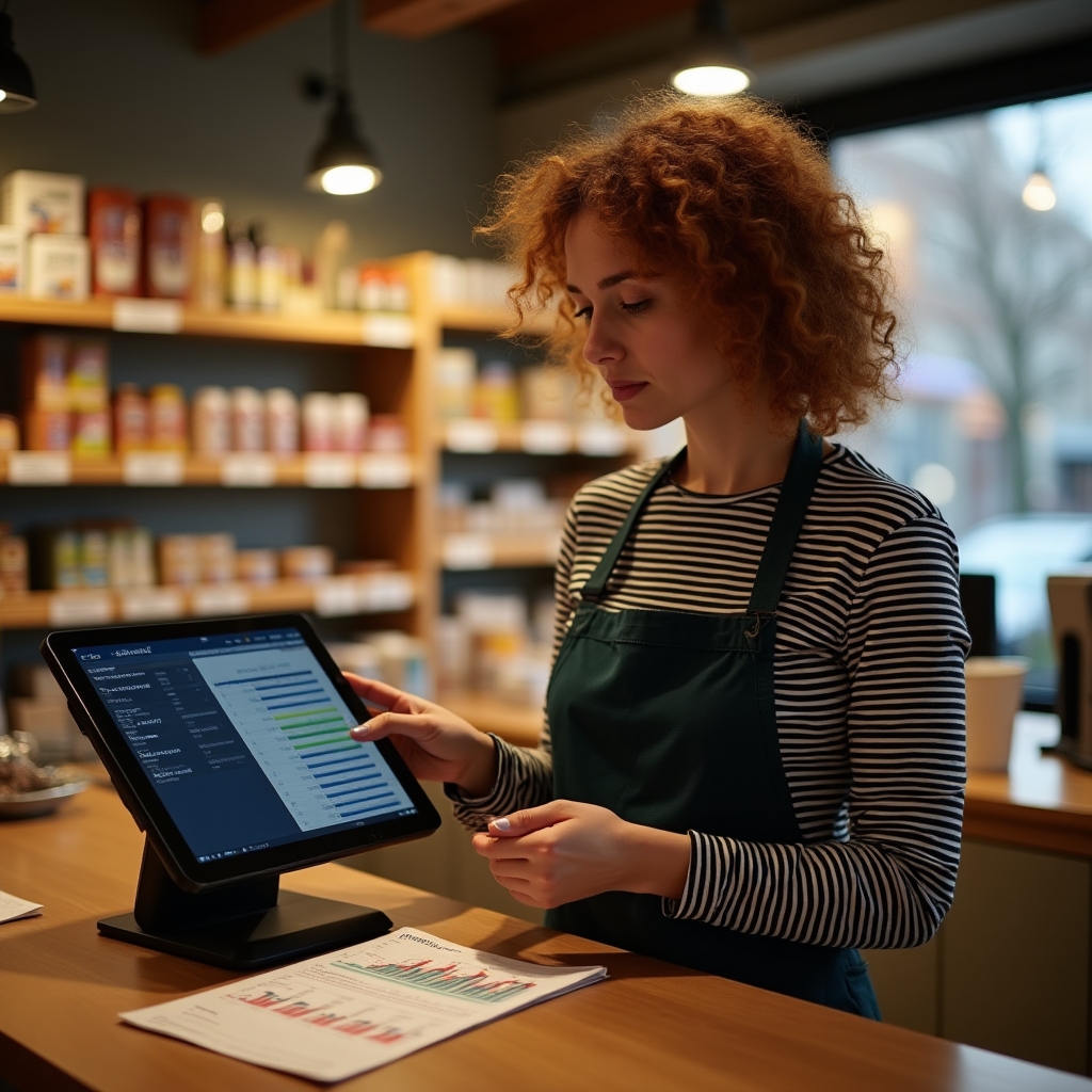 Magazin de retail cu sisteme de vânzare și date de stoc